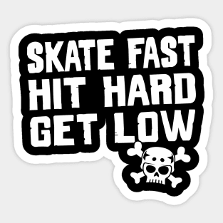 Derby Skate Fast Sticker